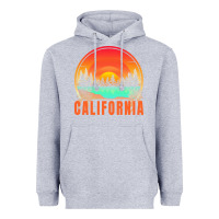 Heather Grey california t  shirt california sunset vintage trees scenery t  shirt Heavyweight Hoodie - linhVisuals