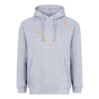 Heather Grey flag of alaska Heavyweight Hoodie - linhVisuals