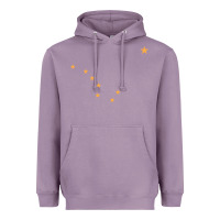 Lavender flag of alaska Heavyweight Hoodie - linhVisuals
