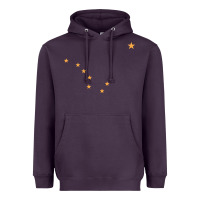 Plum flag of alaska Heavyweight Hoodie - linhVisuals