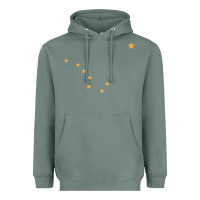 Sage flag of alaska Heavyweight Hoodie - linhVisuals