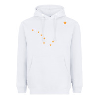 White flag of alaska Heavyweight Hoodie - linhVisuals