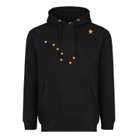 Black flag of alaska Heavyweight Hoodie - linhVisuals