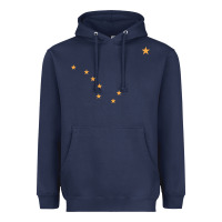 Navy flag of alaska Heavyweight Hoodie - linhVisuals