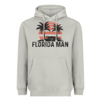Moon Dust florida man state funny meme vintage palm trees and sunset retro sun Heavyweight Hoodie - linhVisuals