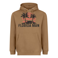 Toasted Coconut florida man state funny meme vintage palm trees and sunset retro sun Heavyweight Hoodie - linhVisuals