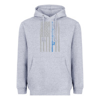 Heather Grey fishing american flag vintage fishing rod patriotic 4ht of july gift f Heavyweight Hoodie - linhVisuals