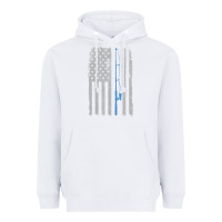 White fishing american flag vintage fishing rod patriotic 4ht of july gift f Heavyweight Hoodie - linhVisuals