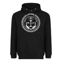 Black great seal of the navajo nation faded style design Heavyweight Hoodie - linhVisuals