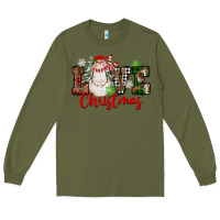 Army Green Love Christmas Snowman Long Sleeve Tee - FaDigitalArtStudio