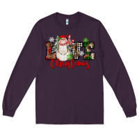 Plum Love Christmas Snowman Long Sleeve Tee - FaDigitalArtStudio