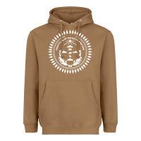 Toasted Coconut great seal of the navajo nation faded style design Heavyweight Hoodie - linhVisuals