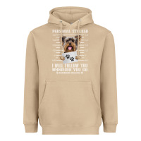 Mushroom funny yorkie personal stalker yorkshire terrier  dog i will follow you Heavyweight Hoodie - linhVisuals