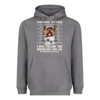 Storm funny yorkie personal stalker yorkshire terrier  dog i will follow you Heavyweight Hoodie - linhVisuals