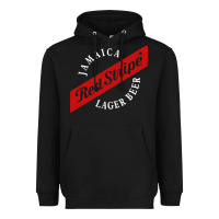 Black jamaica red stripe lager beer Heavyweight Hoodie - linhVisuals