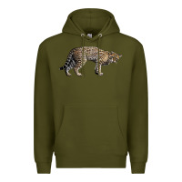 Army Green Ocelot Premium Hoodie - LillyAllenDesigns