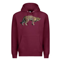 Burgundy Ocelot Premium Hoodie - LillyAllenDesigns