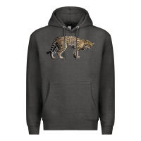 Charcoal Heather Ocelot Premium Hoodie - LillyAllenDesigns