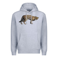 Heather Grey Ocelot Premium Hoodie - LillyAllenDesigns