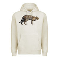 Oatmeal Heather Ocelot Premium Hoodie - LillyAllenDesigns