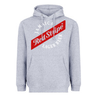 Heather Grey jamaica red stripe lager beer Heavyweight Hoodie - linhVisuals