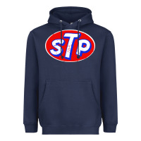 Navy S T P classic Heavyweight Hoodie - linhVisuals