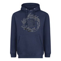 Navy Lady Macbeth Shakespeare Quote Heavyweight Hoodie - linhVisuals