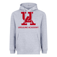 Heather Grey ursuline academy Heavyweight Hoodie - linhVisuals