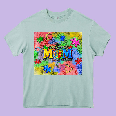 Autism Heavy Core Tee Designed By Cowgirlartshop