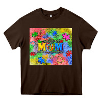 Chocolate Brown autism Heavy Core Tee - CowGirlArtShop