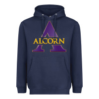 Navy Alcorn Athletics Heavyweight Hoodie - linhVisuals