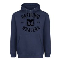 Navy hartford ice hockey 1979 Heavyweight Hoodie - linhVisuals