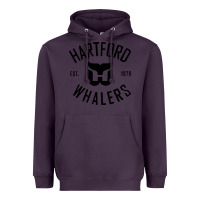Plum hartford ice hockey 1979 Heavyweight Hoodie - linhVisuals
