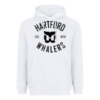 White hartford ice hockey 1979 Heavyweight Hoodie - linhVisuals