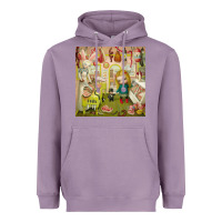 Lavender Mark Ryden - The Magic Sircus Heavyweight Hoodie - linhVisuals