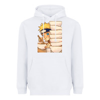 White Nar Manga Ruto Ramen Heavyweight Hoodie - linhVisuals