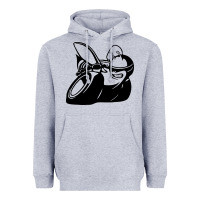 Heather Grey Scat pack Heavyweight Hoodie - linhVisuals
