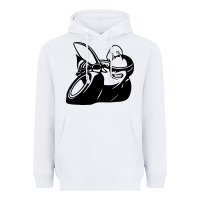 White Scat pack Heavyweight Hoodie - linhVisuals