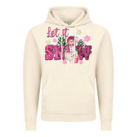 Vintage Artic Let It Snow Pink Christmas Vintage Hoodie - FaDigitalArtStudio