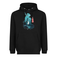 Black Nier Automata Heavyweight Hoodie - linhVisuals