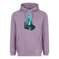 Lavender Nier Automata Heavyweight Hoodie - linhVisuals