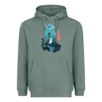 Sage Nier Automata Heavyweight Hoodie - linhVisuals