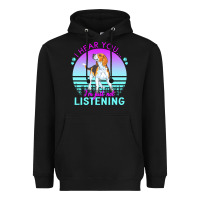Black beagle t  shirt i hear you i'm just not listening beagle lover t  shir Heavyweight Hoodie - linhVisuals