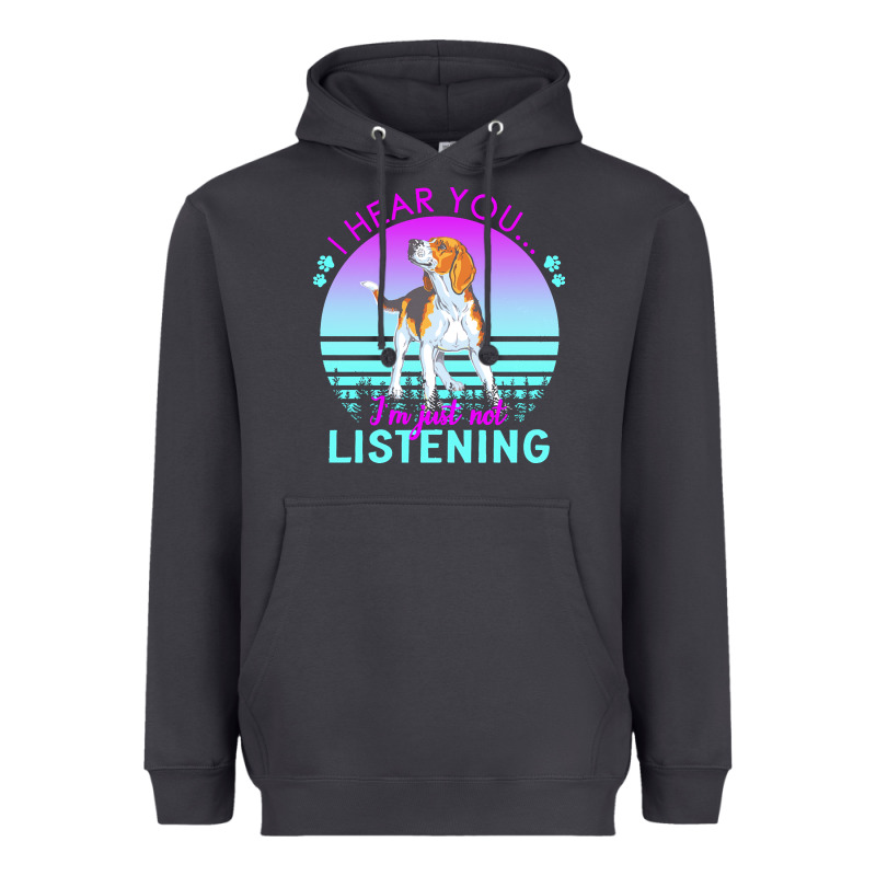 Beagle T  Shirt I Hear You I'm Just Not Listening Beagle Lover T  Shir Heavyweight Hoodie by linhVisuals | Teevron