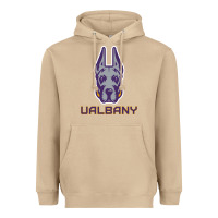 Mushroom Ualbany Great Danes Heavyweight Hoodie - linhVisuals