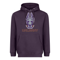 Plum Ualbany Great Danes Heavyweight Hoodie - linhVisuals