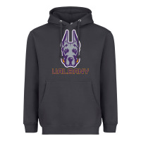 Smoke Ualbany Great Danes Heavyweight Hoodie - linhVisuals
