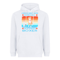 White boxer t  shirt a woman cannot survive on wine alone she also needs box Heavyweight Hoodie - linhVisuals