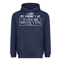 Navy i lost my virginity at shen yun 2022   t shirt Heavyweight Hoodie - linhVisuals