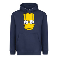 Navy kartun bart simpson mask Heavyweight Hoodie - linhVisuals